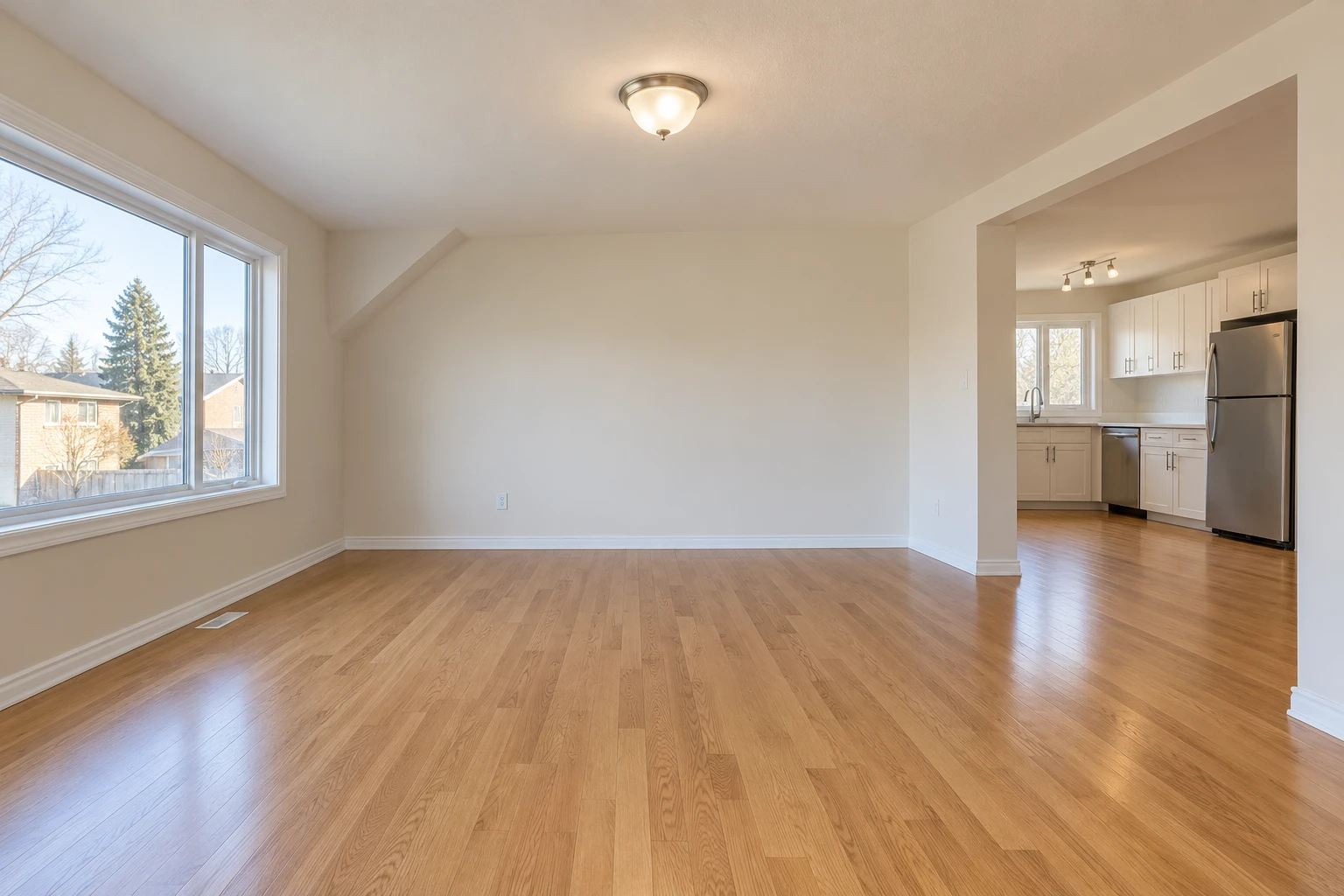 The same demonstration loft before staging